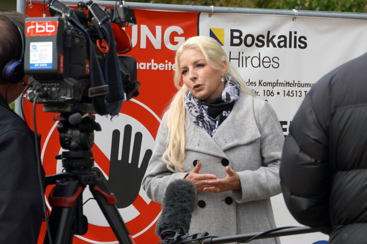 Nicole Walter-Mundt (CDU) gibt und Rück- und Ausblick zur Bewältigung der Bombenlast in Oranienburg, Foto: Christian Howe