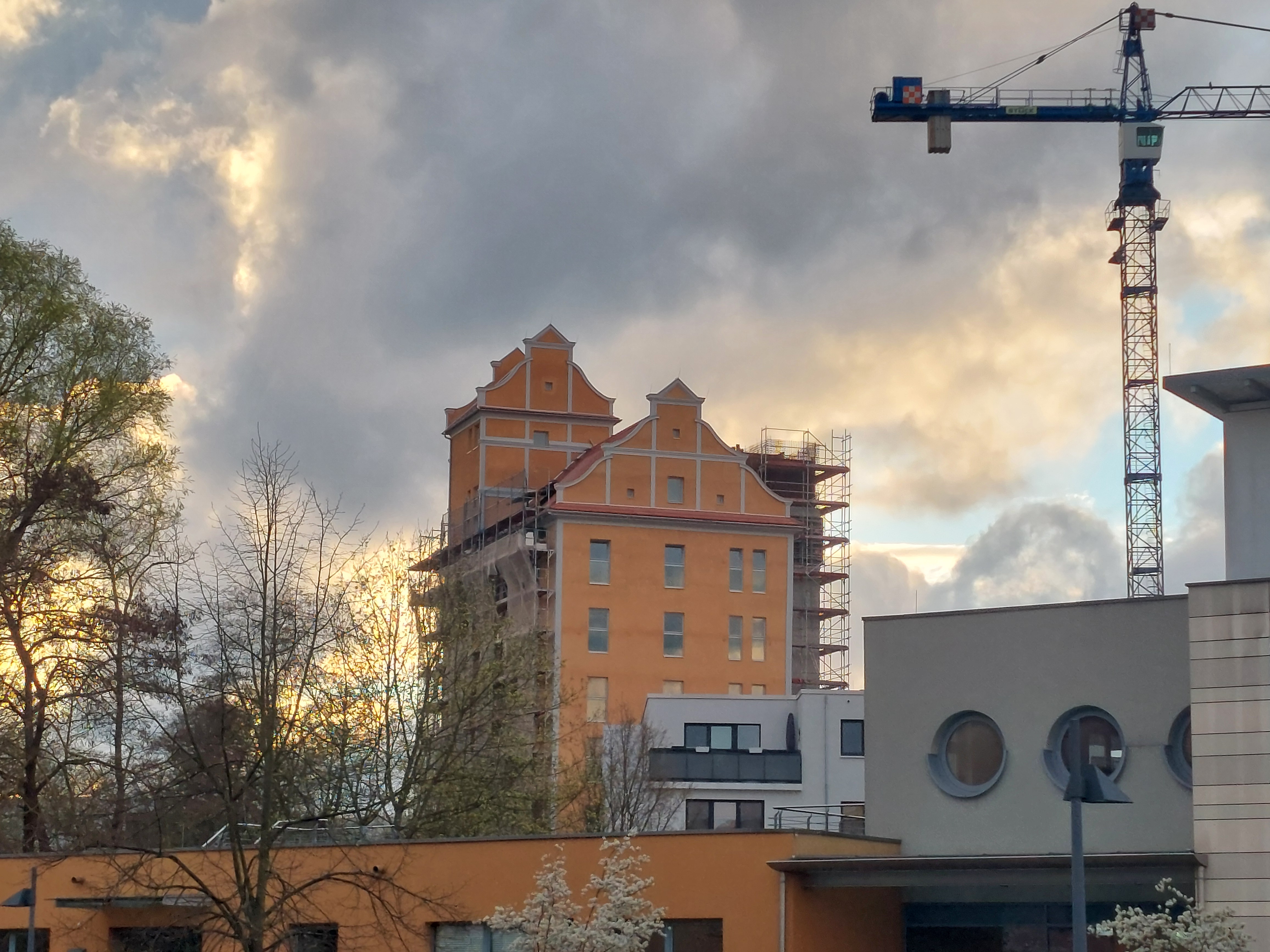 Auf der Baustelle des Alten Speichers geht es derzeit nicht voran, Foto: Christian Howe